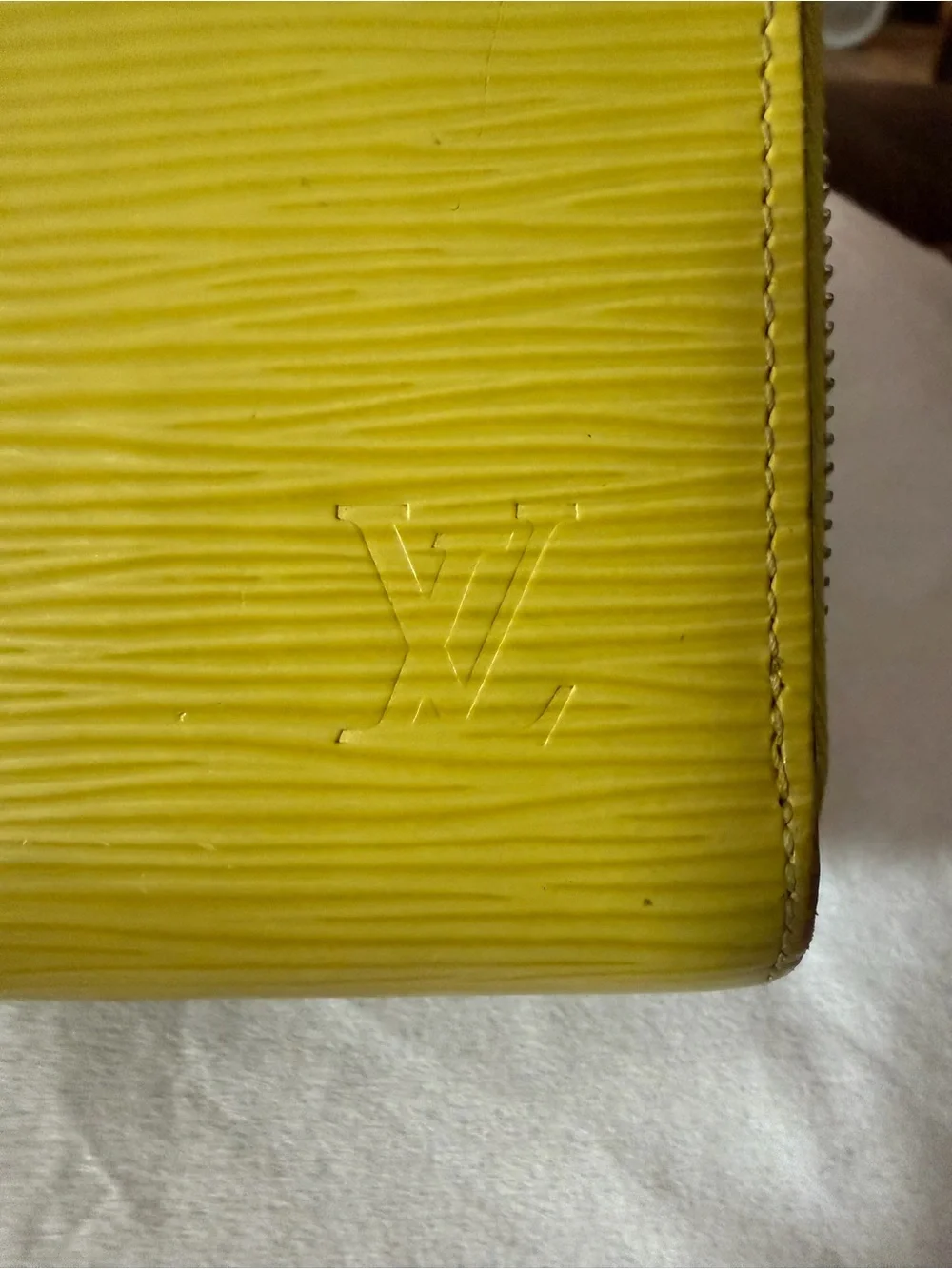 Louis Vuitton Yellow Epi Zip-Around Wallet